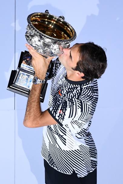 Australian Open 2017: Federer b. Nadal (Spa) 6-4 3-6 6-1 3-6 6-3. (Getty Images)